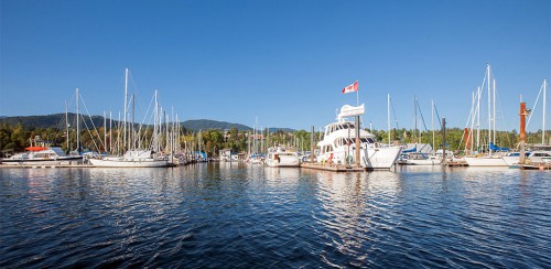 View to docks from the harbour